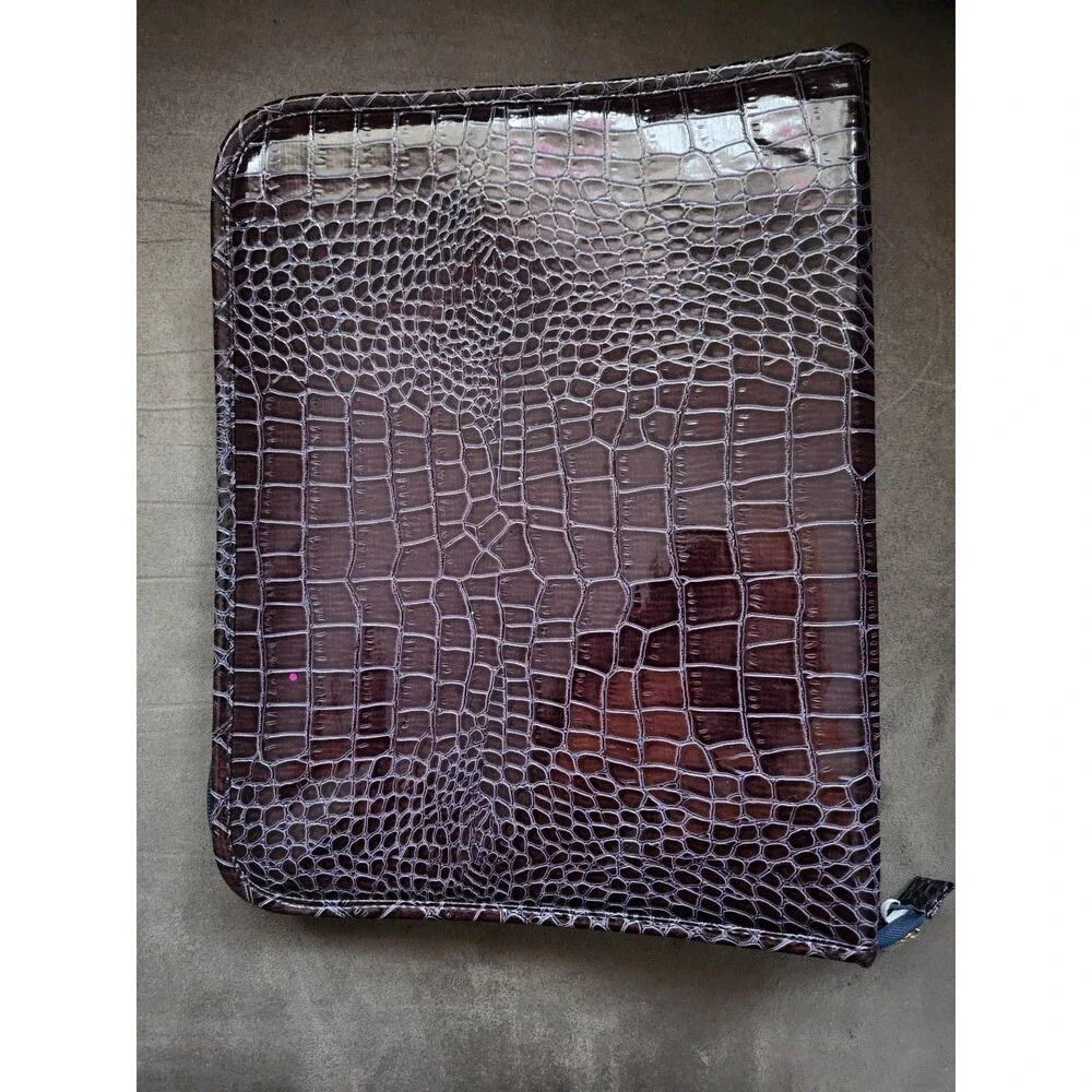 SeneGence purple faux leather binder